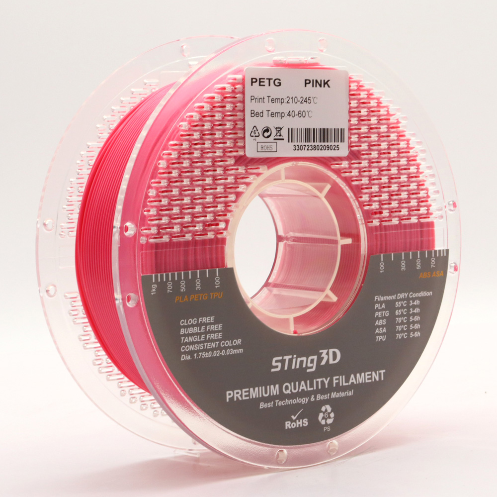 Sting3D PETG - Pink - 3D Filament 1.75mm, 1kg